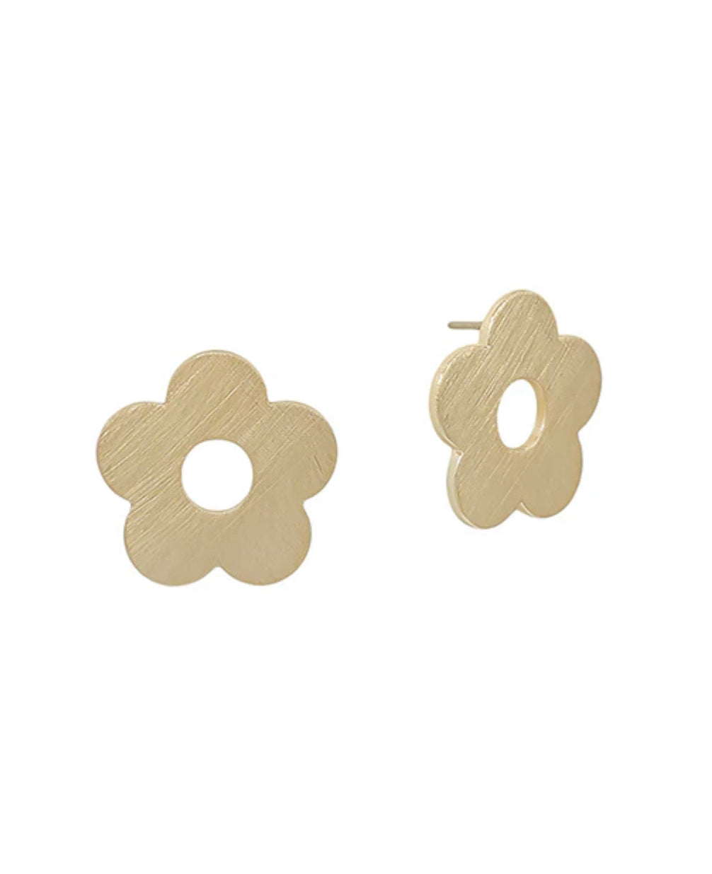 Flower Satin Post Earring