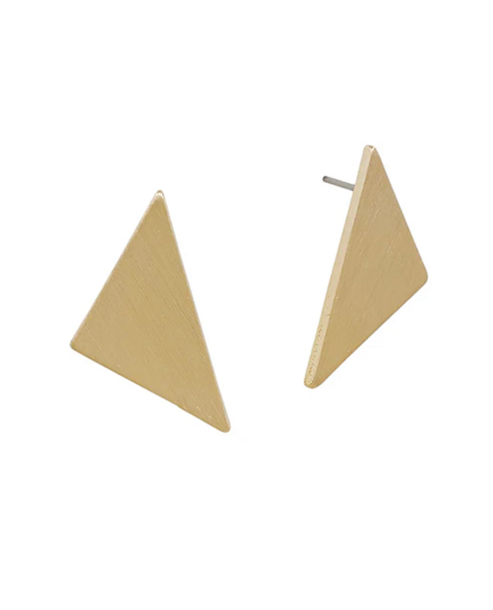 Triangle Satin Post Earring