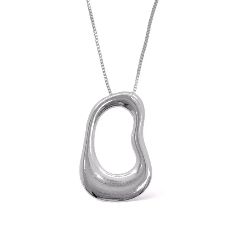 Premium collection - Organic Necklace - Silver Color