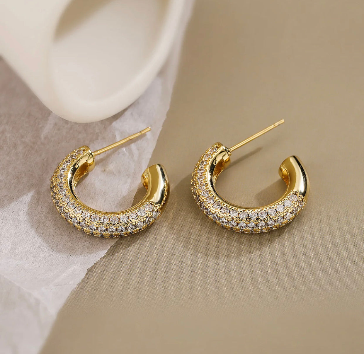 Zircon Earrings Geometric