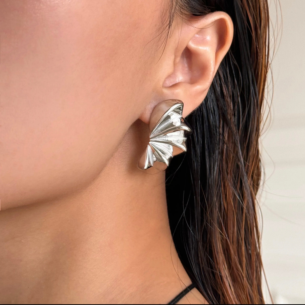 Earrings - 18k Plated Hypoallergenic Stainless Steel Wings